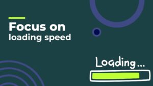 focus on page loading speed
